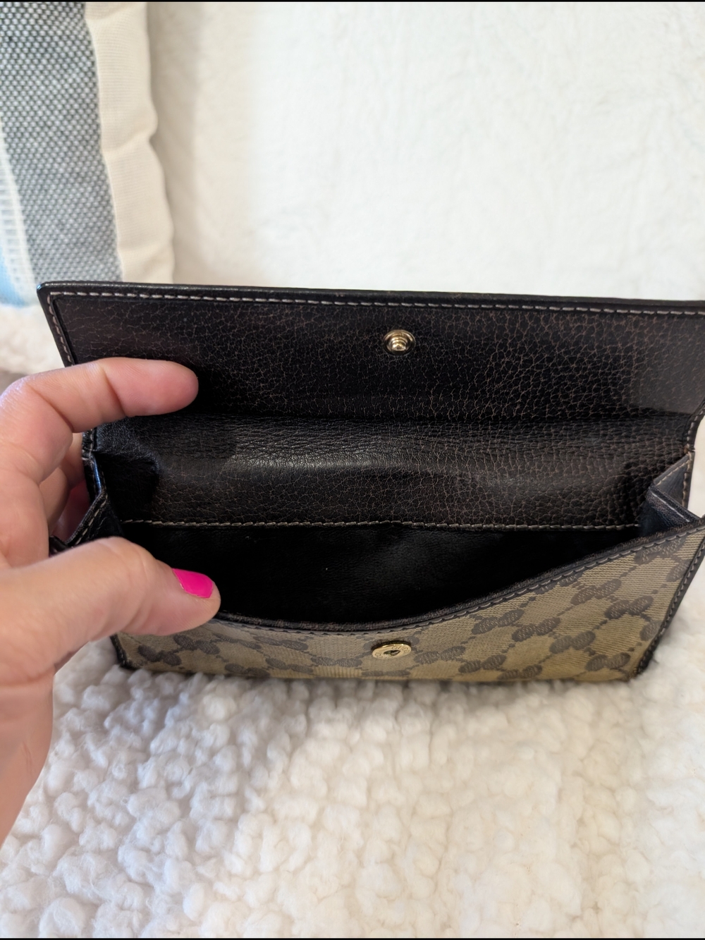 Gucci Brown GG Canvas Continental Wallet with Horsebit Detail - Picture 5 of 9